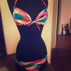 Bright and colorful bikini